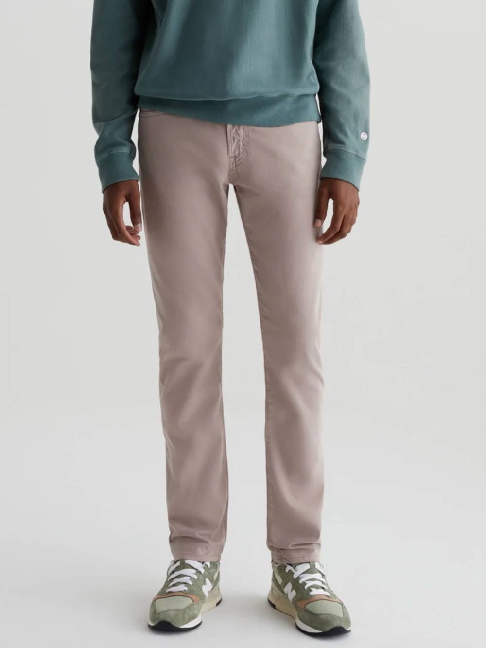 AG Adriano Goldschmied Everett SUD Sueded Slim Straight in Sparrow Brown size 34